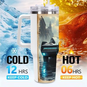 Vaso Térmico Personalizado de 40oz, de Acero Inoxidable, con Asa, para Agencias de Turismo y Viajes - Product Image 6
