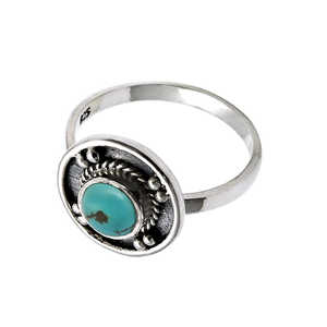 Anillo Vintage de Estilo Boho de Moda con Piedra Turquesa, Joyería de Diseño Exótico Único para Mujer, Joyería Hecha a Mano para Ella - Product Image 1