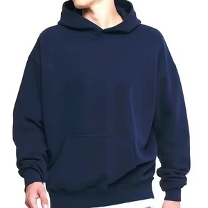 Wholesale Quality Heavyweight Cotton Men's Hoody Oversized Luxury Pullover Puff Printing Embroidered Custom Designs Solid - Product Image 2