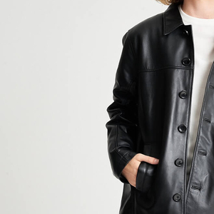 High Quality <b>Men</b> <b>Leather</b> <b>Jackets</b> Trendy Vintage Look Casual Everyday Wear Multiple Colors Factory Supply at Reasonable Price - Product Image 3