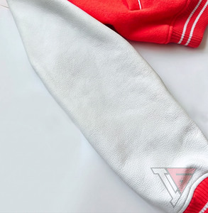 Custom Team Name <b>Jackets</b> Customize Letterman <b>Jacket</b> <b>White</b> Pro Standard Varsity Logo Full-Zip <b>Jacket</b> - Product Image 2
