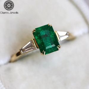 Anillo de compromiso y eternidad Charm_Jewells para mujer, chapado en oro rosa sobre plata, con moissanita de corte cojín de 18K, engaste clásico de puntas, IGI - Product Image 4