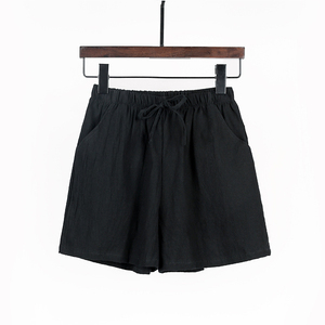 Shorts d'été personnalisés en gros pour femmes – Coupe décontractée en coton, couleur unie, avec cordon de serrage – Tenue active pour femmes - Product Image 6