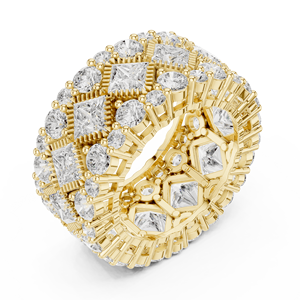 Joyas de viento Anillo de filigrana de oro antiguo de 10 quilates Diseño vintage al por mayor - Product Image 4