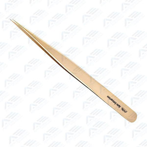 Pince à épiler professionnelle en acier inoxydable à 90 degrés pour extensions de cils, rose, pour extensions de cils volume - Product Image 5