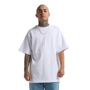Camisetas Deportivas Estampadas de Moda Urbana, Unisex, Lisas, Holgadas, Personalizadas, 100% Algodón, Cuello Cuadrado, Secado Rápido, Transpirables - Product Image 1