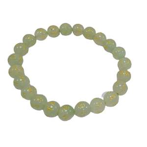Pulsera redonda de aventurina verde hecha a mano con Om Mani Padme Hum, joyería de moda Feng Shui para hombres y mujeres, regalo de piedra energética. - Product Image 6
