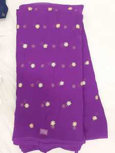 Georgette Sequence Work Fabric 65 GSM 44 Inch Width Sequence Print Embroidery Material for Designer Suits and Boutique Wear - Product Image 6