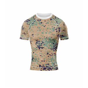 Custom Sublimation Rash Guard Long Sleeve Compression Shirt for Men OEM Sportswear - Product Image 5