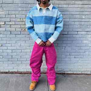 Camiseta personalizada al por mayor con bordado del nombre del equipo y número, camiseta cosida de rugby para hombre/juvenil - Product Image 5