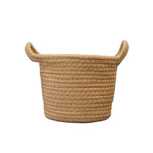 Organic Hand Made Jute <b>Basket</b> Premium Quality Sea Grass <b>Basket</b> Handmade Elegant for Home Kitchen Storage Holding Usage Low Moq - Product Image 1