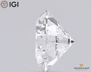 Diamant de laboratoire CVD taille brillant rond 2,00 carats avec certificat IGI, clarté VVS1, couleur D, 7,96 mm, pour conception de bague solitaire - Product Image 3