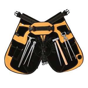 Kit d'outils de fermeur pour le ferrage avec tablier de fermeur, écarteur de sabots, extracteur de clous, extracteur de sabots et marteau antidérapant - Product Image 1