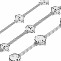 Lumière LED à points de pixels RGB DMX512 XQD personnalisable, étanche, 0,72 W, 12 V, pour des solutions d'éclairage de façade architecturale époustouflantes
