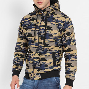 Sudadera con Capucha de Camuflaje para Hombre, Ecológica, de Peso Pesado, Corte Regular, Poliéster, Felpa Francesa, Estilo Casual para Otoño - Product Image 1