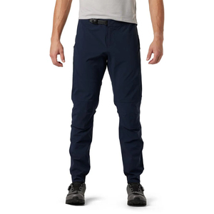Pantalon de VTT BMX imperméable, respirant, séchage rapide, 220g polyester coton, bleu marine, coupe droite, poids moyen - Product Image 3