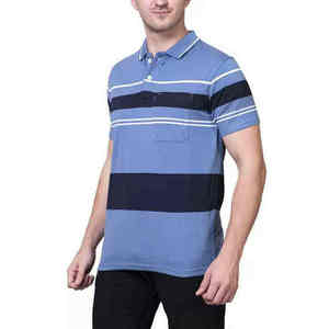 เสื้อโปโลผ้าฝ้ายคุณภาพสูง 100% แห้งเร็ว แขนสั้น สไตล์ลำลองสำหรับผู้ชาย - Product Image 4