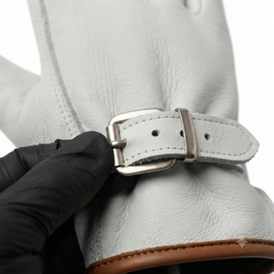 Heavy-Duty Sheep Grain Leather Durable Anti-static Waterproof Breathable Adjustable Wristlet <b>Driver</b> <b>Gloves</b> Industrial Safety - Product Image 5