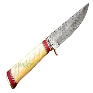 Arreglar hoja personalizado hecho a mano Damasco cuchillo de caza con camello hueso manejar (Smk1335) - Product Image 1