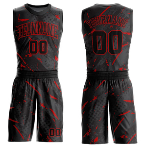 Conjunto de Baloncesto con Impresión 3D al por Mayor, 100% Poliéster, Tela de Malla Transpirable, Camiseta y Pantalones Cortos para Equipo, Vendedor Directo de Fábrica OEM - Product Image 1