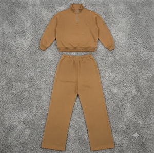 OEM Service 100% Cotton Heavyweight Tracksuits Breathable Oversized Hoodie Pants <b>Set</b> Winter Streetwear Style Fashion Tracksuit - Product Image 5