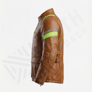 Chaqueta de Motociclista de Cuero Genuino para Hombre de la Mejor Calidad, Nueva Colección de Invierno, Chaquetas de Motocicleta con Protecciones Desmontables Personalizadas - Product Image 3