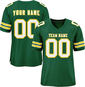 Proveedor de Uniformes Deportivos de Malla Transpirable de Secado Rápido con Diseño Personalizado de Camisetas de Fútbol Americano OEM - Product Image 1