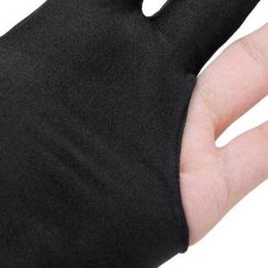 Guantes de Snooker Personalizados con Logotipo, de 3 Dedos, para Mano Izquierda/Derecha, Transpirables, de Secado Rápido, Ligeros, Elásticos, de Nailon/Spandex, para Billar - Product Image 1