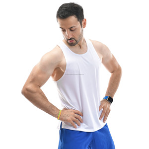 Fitness Clothing Men's Casual <b>Tank</b> <b>Top</b> Quick Dry Breathable Knitted Cotton/Polyester Eco-Friendly High Quality OEM Service - Product Image 1