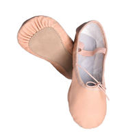 Zapatillas de Jazz Profesionales de Alta Calidad para Bailarines, con Parte Superior de Cuero en Color Personalizado, para Ballet y Baile de Salón