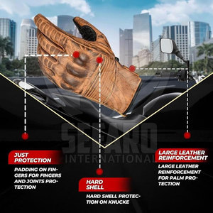 Équipement de protection extérieur, gants de moto fabriqués au Pakistan, gants de moto à prix avantageux - Product Image 3
