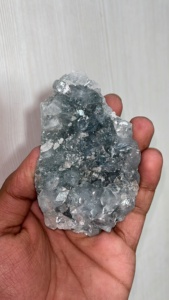 Radha Arts Apophyllite Zéolite, spécimen minéral, pierre naturelle avec cluster de Stilbite, cristal de guérison, géode, 5,5 pouces, 2,68 kg - Product Image 4