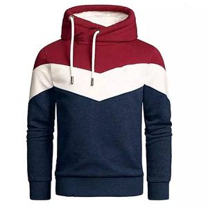 De moda llano hip hop streetwear suéter de bloque de color de los hombres sudaderas con capucha - Product Image 6