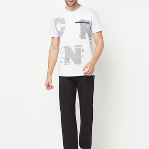 High Quality Men's <b>White</b> <b>Plain</b> T-<b>Shirt</b> 100% Cotton Custom Logo Wholesale Custom Logo Printing Breathable Bulk Supplier - Product Image 2