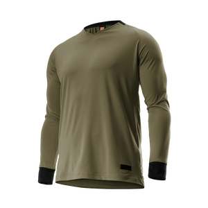 เสื้อยืดแขนยาวผู้ชายสีพื้นเรียบ 100% ผ้าฝ้าย ป้องกันรอยยับ ระบายอากาศได้ดี เหมาะสำหรับออกกำลังกาย สั่งซื้อจำนวนมากได้ - Product Image 1