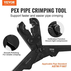 Pro Press PEX Pipe Crimping Tool Kit 3/8" 3/4" Crimp <b>Rings</b> 3 Jaw Dies PEX Tubing <b>Cutter</b> Go/No-Go Gauge Copper <b>Ring</b> Removal Tool - Product Image 2