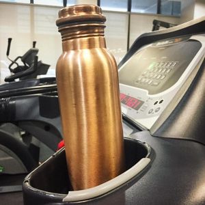 Copper bottle for traditional water storage natural metal <b>container</b> for home kitchen wellness hydration - Product Image 1
