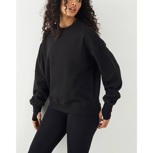 เสื้อสเวตเชิ้ตคุณภาพสูง คอตตอนทรงหลวม สวมใส่สบาย โลโก้ปัก แห้งเร็ว แขนยาว ผ้าโพลีเอสเตอร์ฟลีซ - Product Image 2