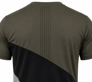 Men's Short Sleeve Solid Hand Drawn Printed O-Neck Regular Fit Casual Quick Dry Knitted <b>Polyester</b> 220g T-<b>Shirt</b> - Product Image 6