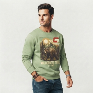 Sweat-shirt pour homme avec impression graphique, en molleton doux, vêtement décontracté avec motifs imprimés originaux, construction légère, confortable - Product Image 5