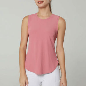 Top Deportivo de Punto Personalizado para Mujer 2026, Color Liso, Chaleco Deportivo para Gimnasio, Prenda Deportiva con Dobladillo Curvo, Top Elegante para Mujer - Product Image 3