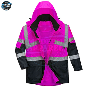 High Quality Men's Reflective Safety <b>Work</b> <b>Jacket</b> <b>Construction</b> Workwear Supports Custom Logo Oem Safety <b>Jacket</b> - Product Image 6