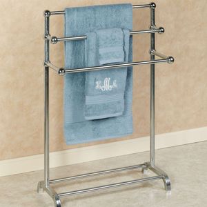 Support à serviettes en métal durable avec base lourde et stable pour serviettes de bain, chiffons et solution de suspension du linge - Product Image 3