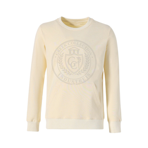 Sudadera Personalizada de Alta Calidad para Mujer, Cuello Redondo, 100% Algodón, Felpa Transpirable, Logotipo Bordado Griego, Estilo Collage - Product Image 1