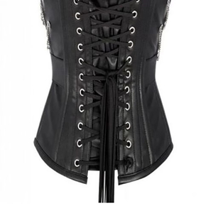Faja Corsé de Cuero Sintético para Mujer con Cremallera y Diseño de Hebilla, Control Firme, Cincher de Cintura para Uso Diario - Product Image 6