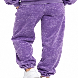 <b>Women's</b> Vintage Wash <b>Fleece</b> Tracksuit Set With Relaxed Fit Hoodie And <b>Joggers</b> Relaxed Fit Streetwear Tracksuit For <b>Women</b> - Product Image 5