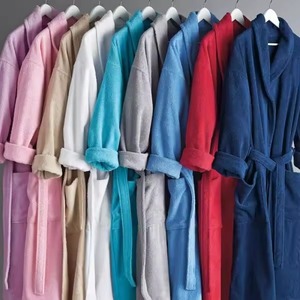 Peignoir 100% coton éponge pour hommes et femmes, long peignoir de spa pour couples, pour hôtel, salon de beauté - Product Image 5