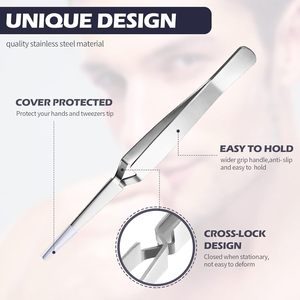 3 Pièces Pinces chirurgicales inversées à verrouillage croisé pour la fabrication, à action inversée, en acier inoxydable, certifiées CE Classe II - Product Image 2