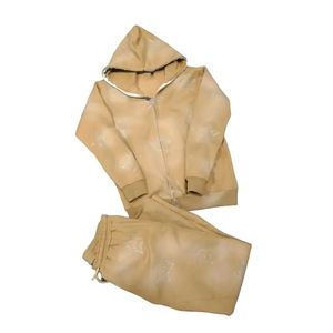 เสื้อฮู้ดดี้แทรคสูทผ้าเฟรนช์เทอร์รี่หนานุ่มสำหรับผู้ชาย สกรีนโลโก้ตามสั่ง ประดับด้วยคริสตัลหรูหรา สไตล์สตรีทแวร์ - Product Image 5