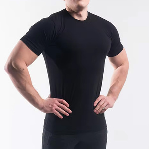 Camiseta deportiva elástica para hombre, camiseta de gimnasio para culturismo, fabricada en fábrica. - Product Image 1